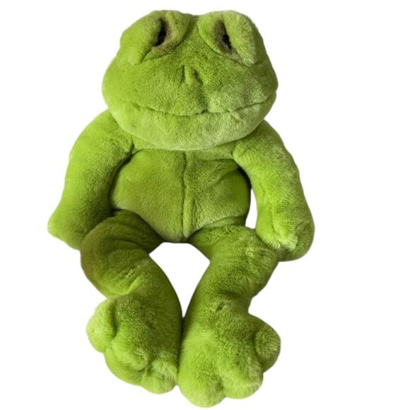 Lou Rankin Applause Happy Herbert Green Frog Plush Stuffed Animal 13” Rare - Picture 1 of 13